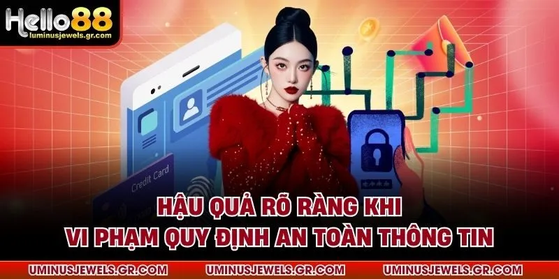 Hậu quả rõ ràng khi vi phạm quy định an toàn thông tin